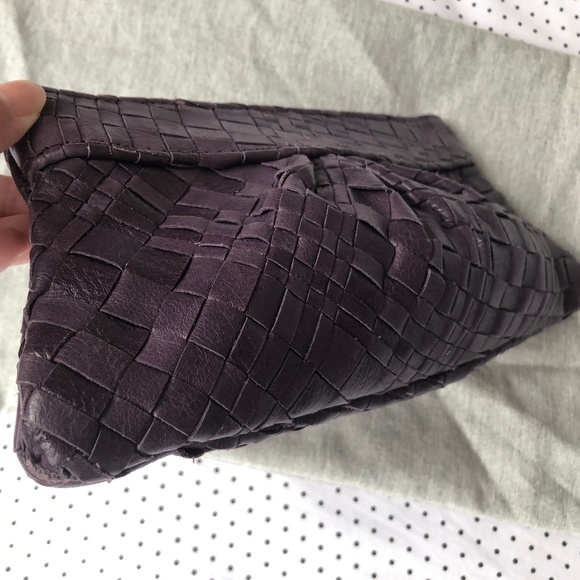 Lauran Merkin Woven Leather Clutch Bag - Picture 4 of 11